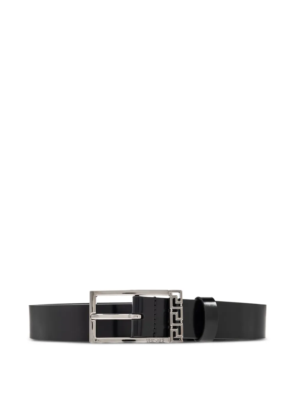 Versace logo-detail leather belt | Black | Image 1