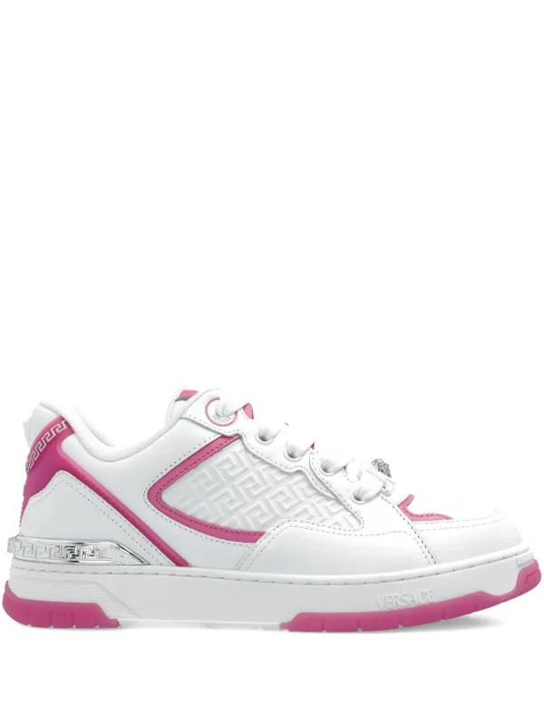 【関税込み】Free Bio Sneakers - Versace - Leather - White Free Bio Sneakers - Versace - Silk - White