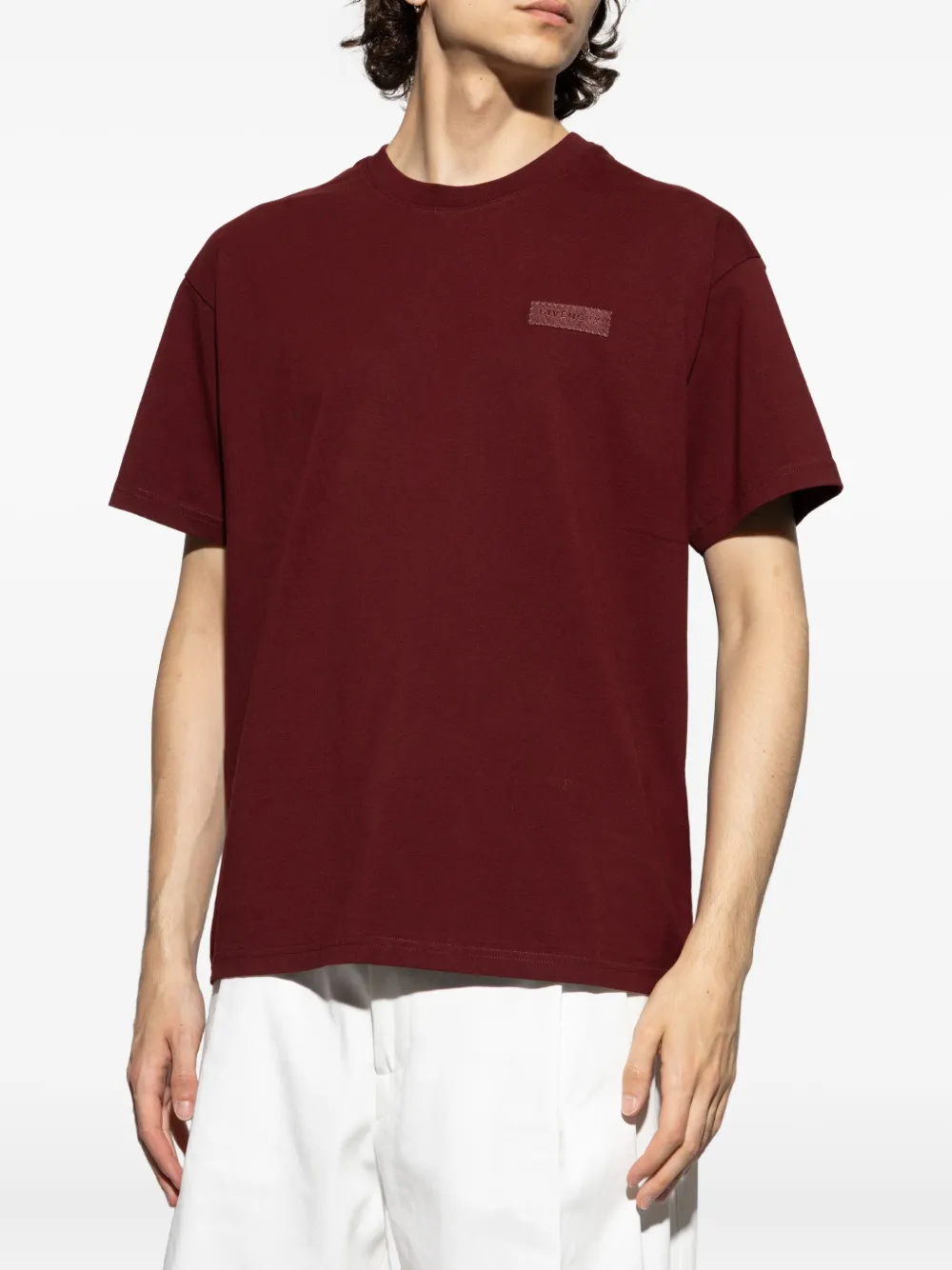 Givenchy Katoenen T-shirt met logopatch Rood