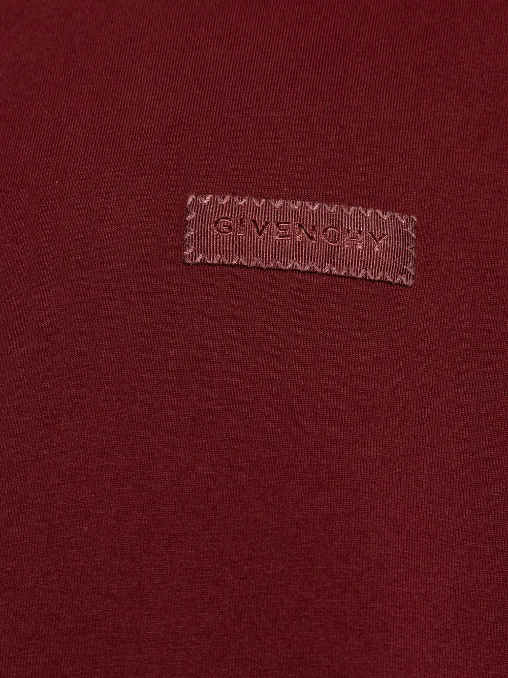 Givenchy Katoenen T-shirt met logopatch Rood