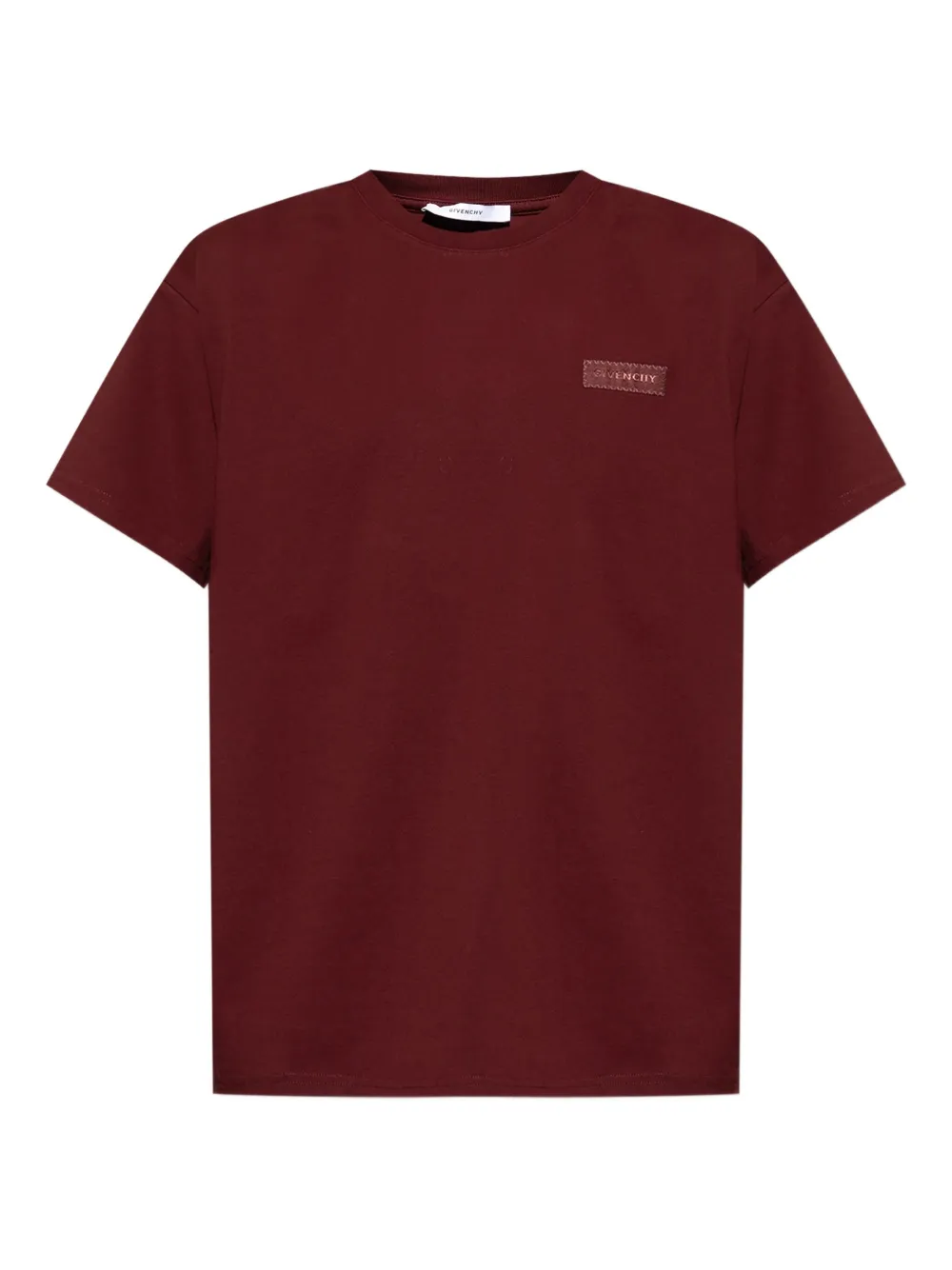 Givenchy Katoenen T-shirt met logopatch Rood