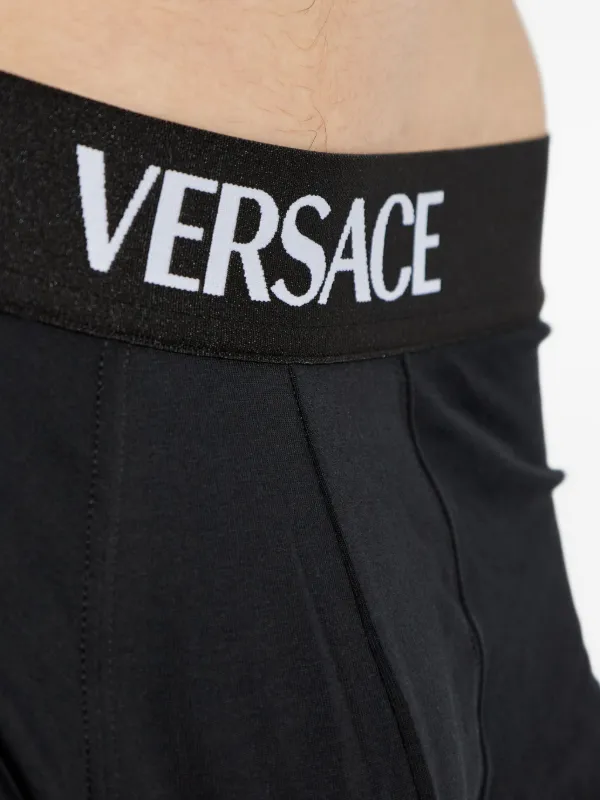 Versace ロゴ ボクサーパンツ セット | ブラック | FARFETCH JP
