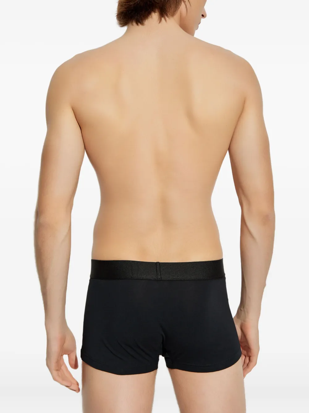 Versace Twee boxershorts met logoband Zwart