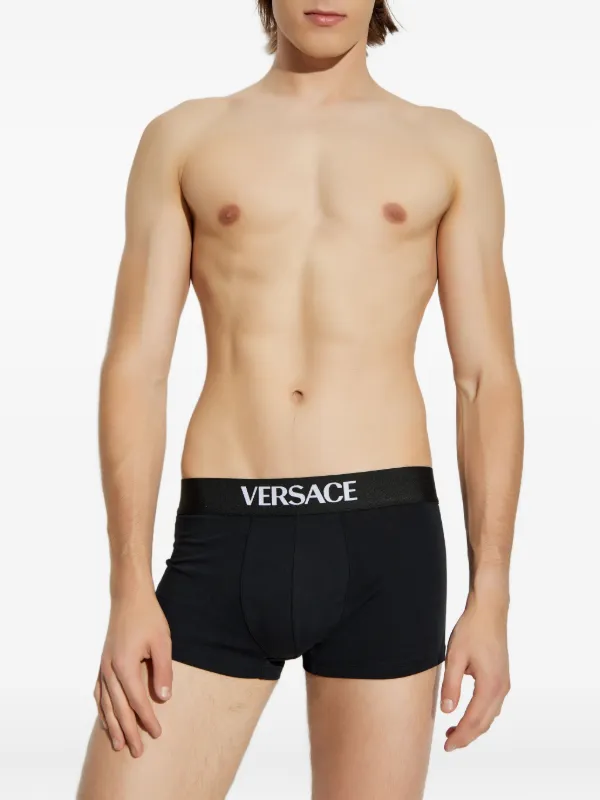 VERSACE ボクサーパンツ/Black 2枚セット VERSACE ヴェルサーチェ ボクサーパンツ 父の日 プレゼント 2枚