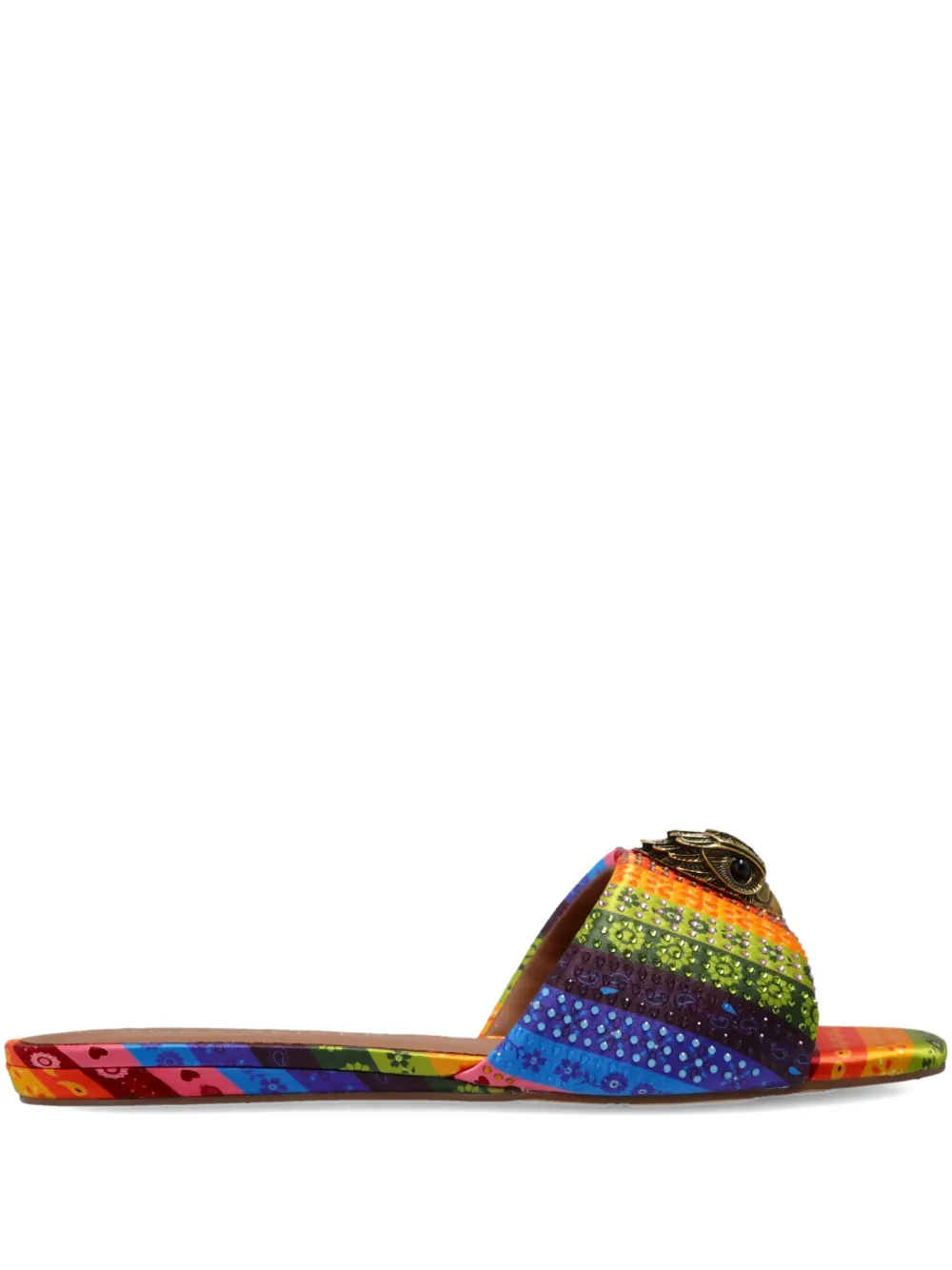 Kurt Geiger London logo-plaque flat sandals | Yellow | Image 1