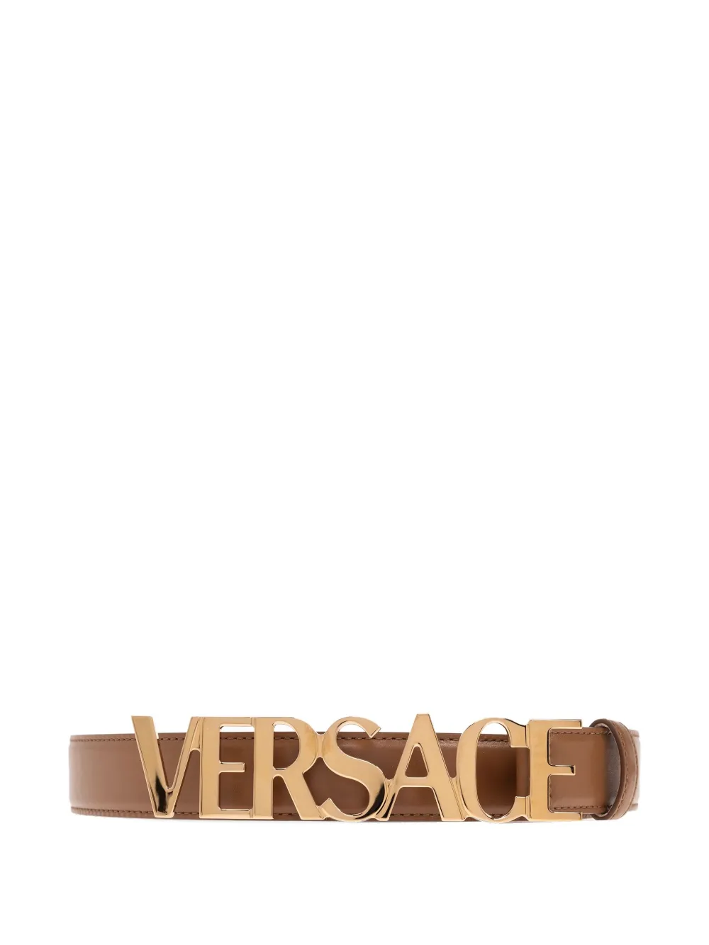 Versace Leren riem Bruin