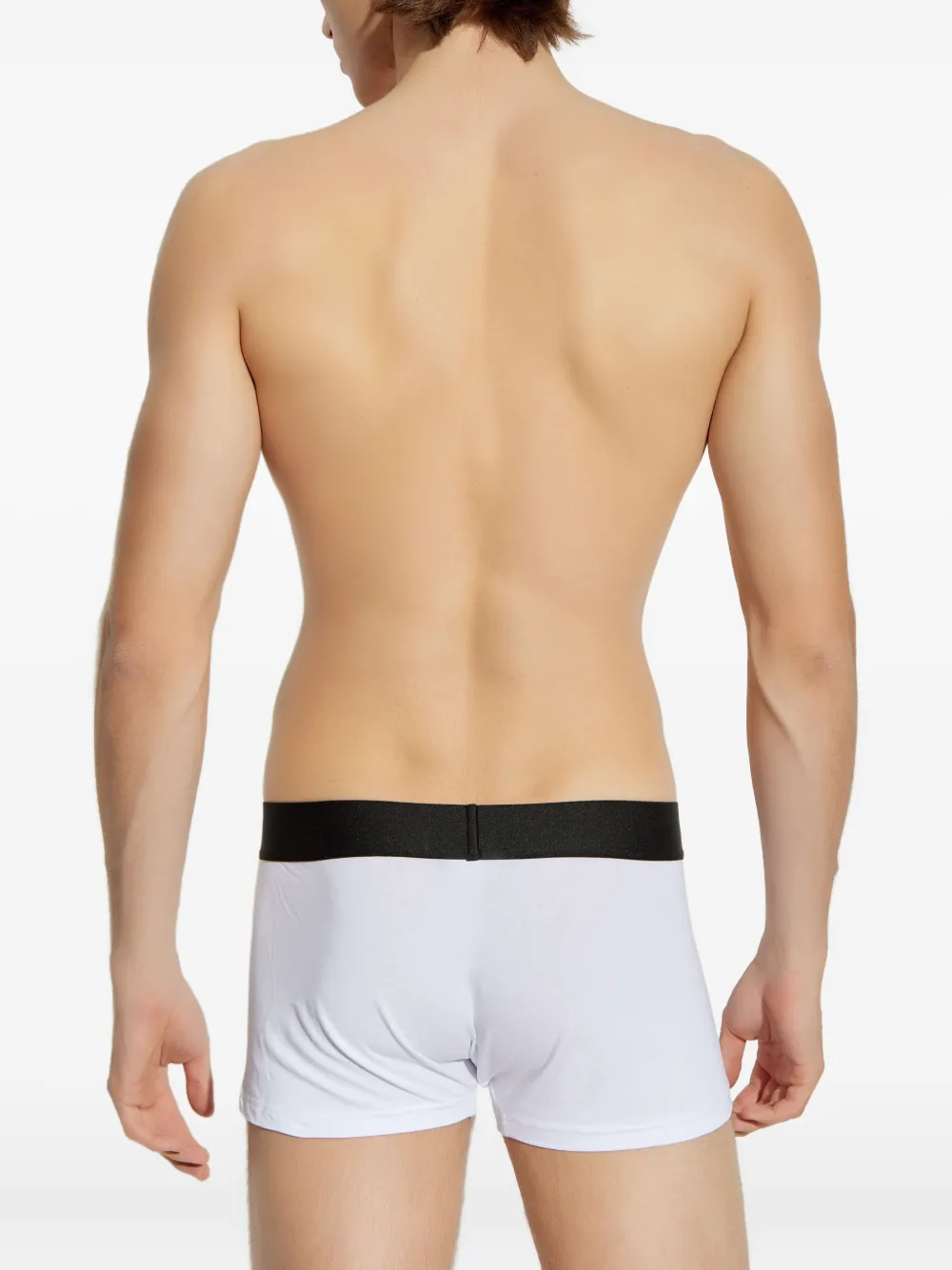 Versace Drie boxershorts met logoband Wit