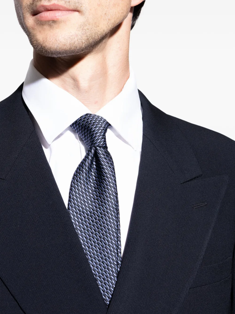 Giorgio Armani Zijden stropdas Blauw
