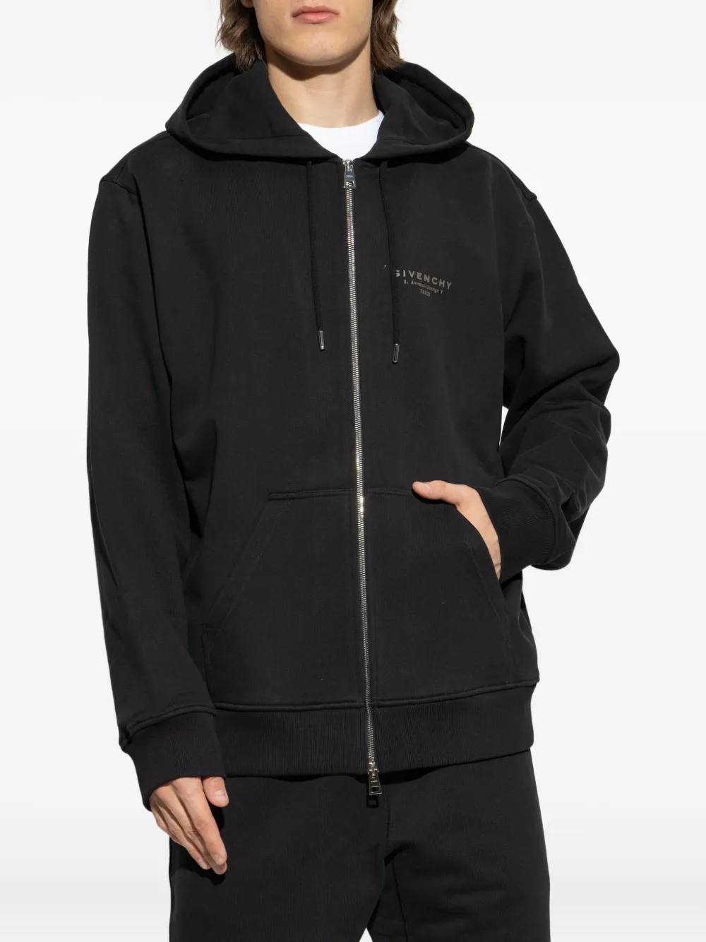 Givenchy Hoodie met rits Zwart