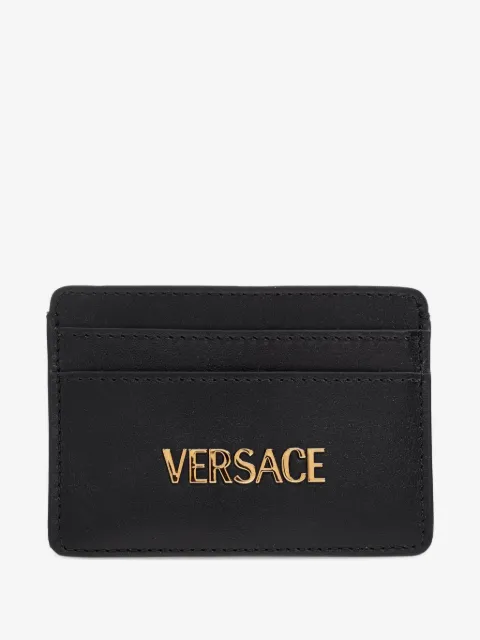 Versace kortholder i læder med Versace-mærke