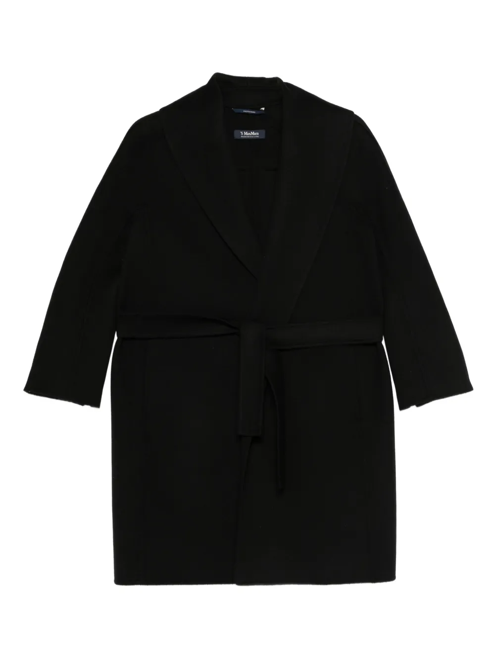 'S Max Mara Messi jas met ceintuur Zwart