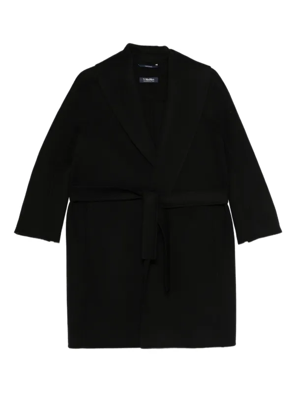 S Max Mara Messi ベルテッド コート | ブラック | FARFETCH JP