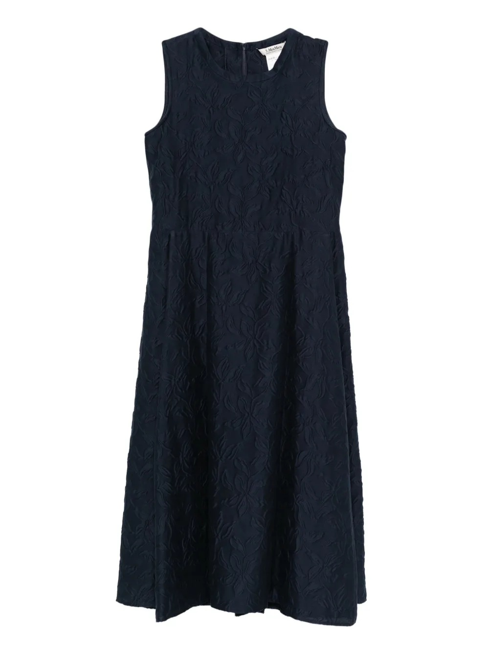 'S Max Mara Jurk met geborduurde bloemen Blauw