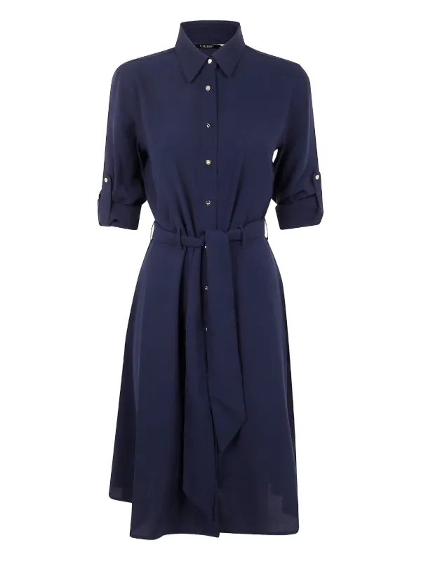 green emerald velvet dress Authentic Cream Crewneck Long Sleeve Fit and Flare Dress main image 0