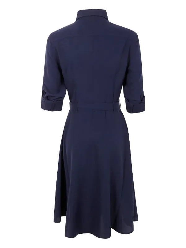 Ralph Lauren Belted Shirt Dress - Blue