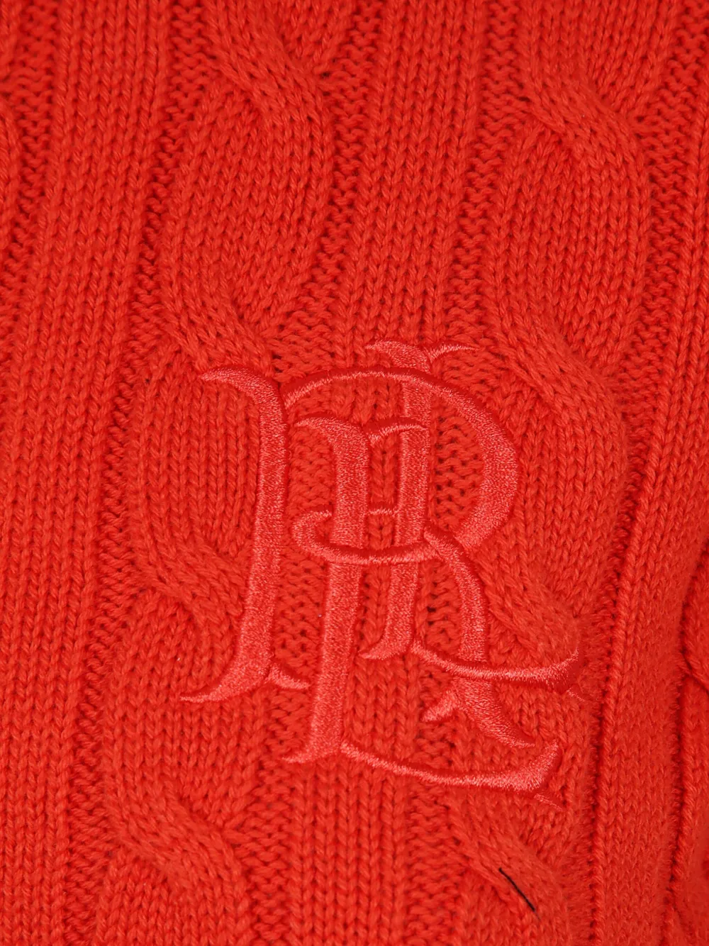 Lauren Ralph Lauren Kabelgebreid vest Rood