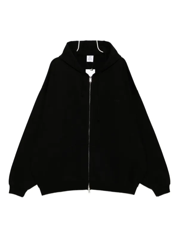【関税込み】VETEMENTS ブラック ロゴ オーバーサイズ フーディ VETEMENTS】ブラック Vetements.com オーバーサイズ フーディ