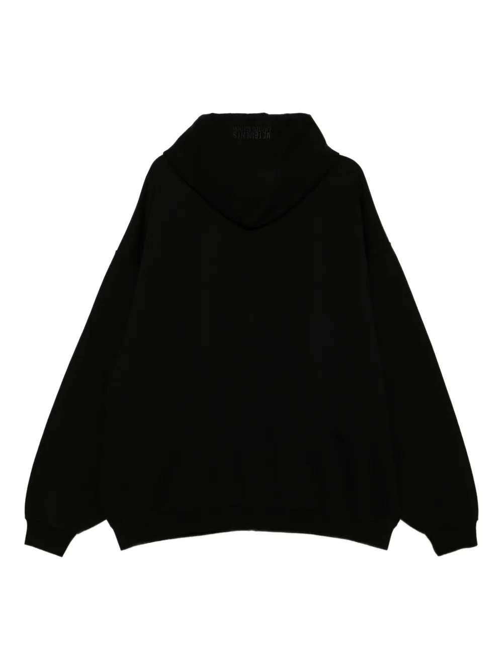 VETEMENTS Hoodie met geborduurd logo Zwart