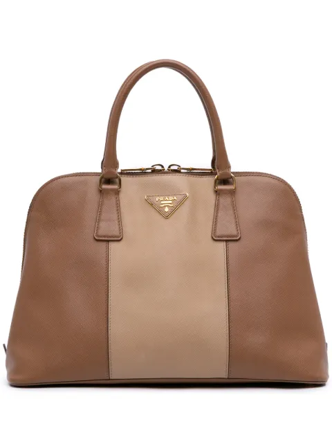 Prada Pre-Owned 2000-2024 Medium Saffiano Lux Bicolor Promenade handbag
