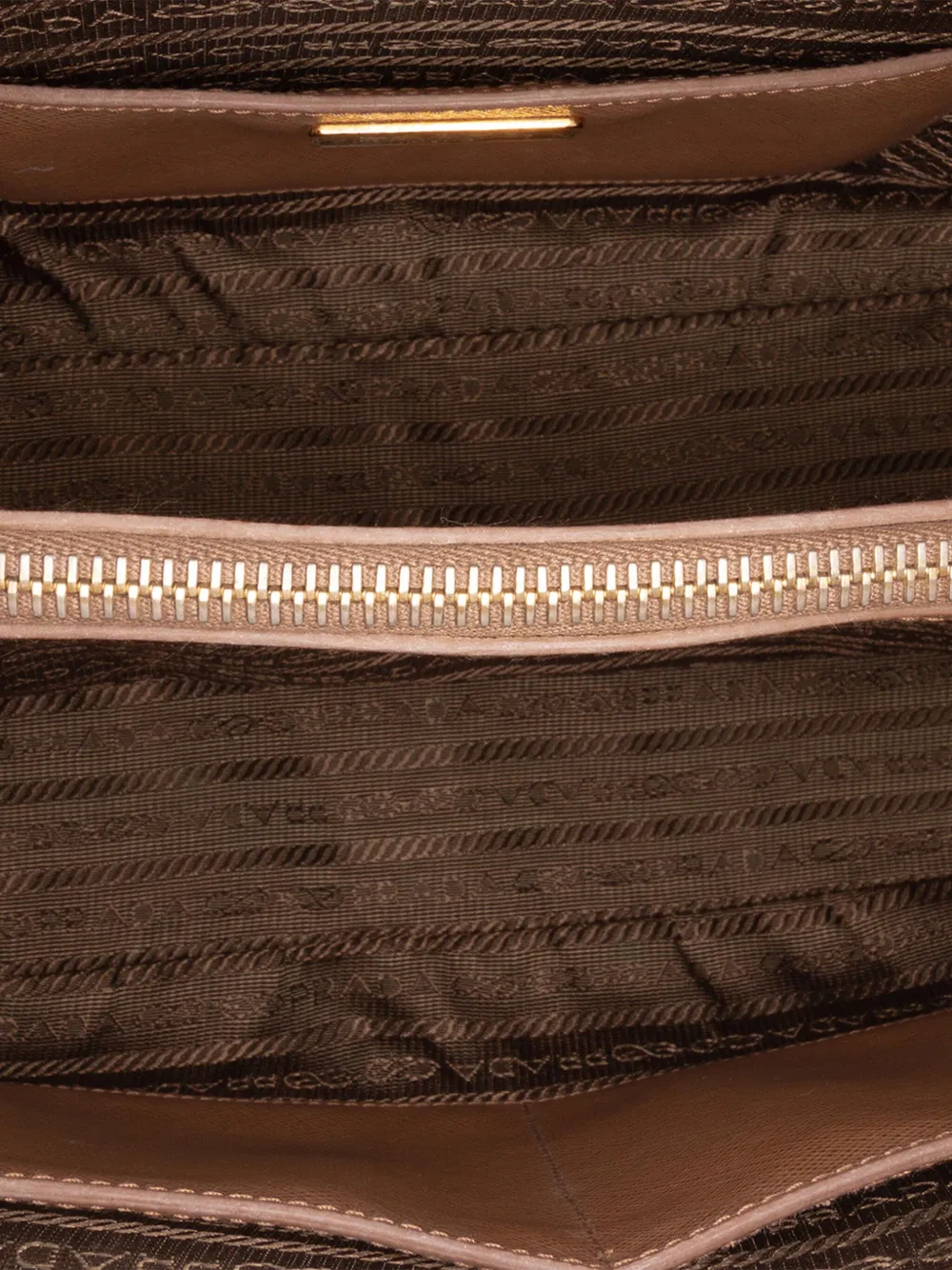Pre-owned Prada 2000-2024 Medium Saffiano Lux Bicolor Promenade Handbag