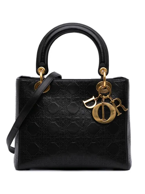 Christian Dior Pre-Owned 2007 Medium Calfskin Cannage Embossed Lady Dior satchel