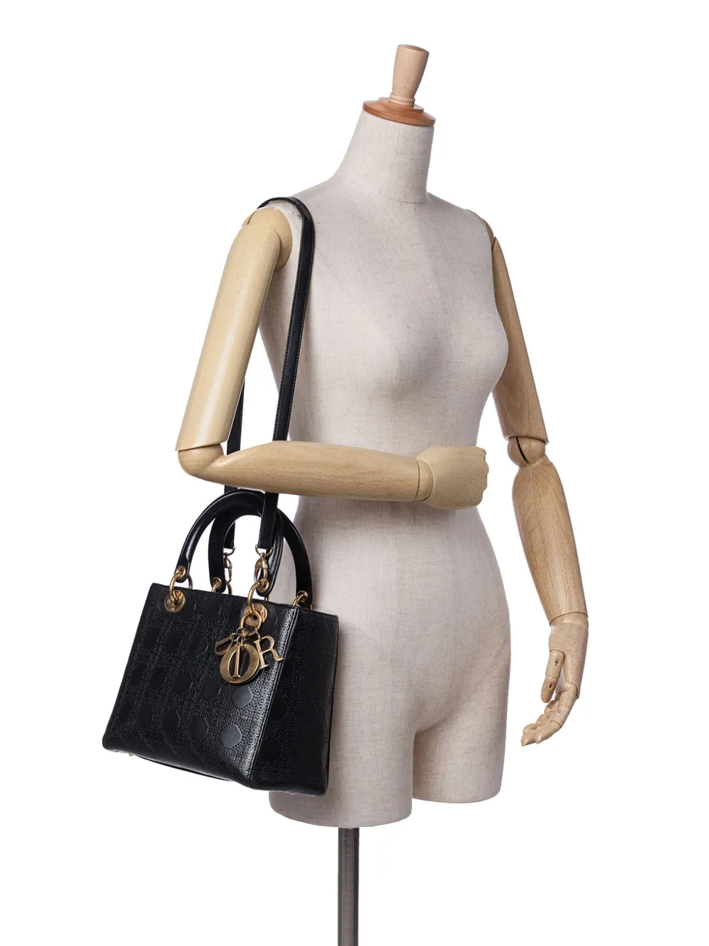 【美品】クリスチャン・ディオール　レディディオール　カナージュ　カーフ DIOR | Lady D-Joy バッグ ミディアム グラフィック カナージュ