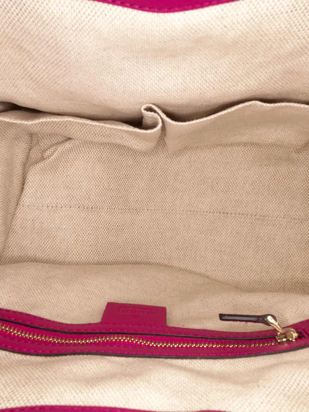 Pre-owned Gucci 2016-2024 Small Patent Soho Satchel In Pink