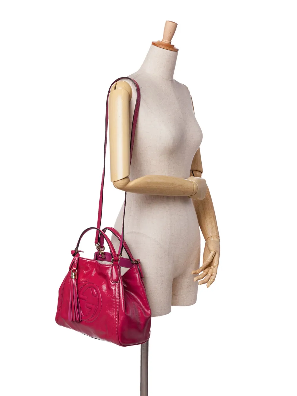 Gucci Pre-Owned 2016-2024 Small Patent Soho satchel | Pre-Owned | Image 2