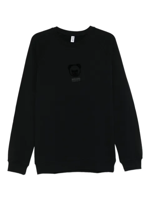 Moschino logo-patch sweatshirt
