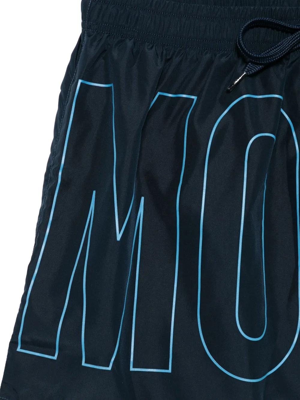 Moschino Zwembroek met logoprint Blauw