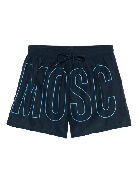 Moschino logo-print swim shorts