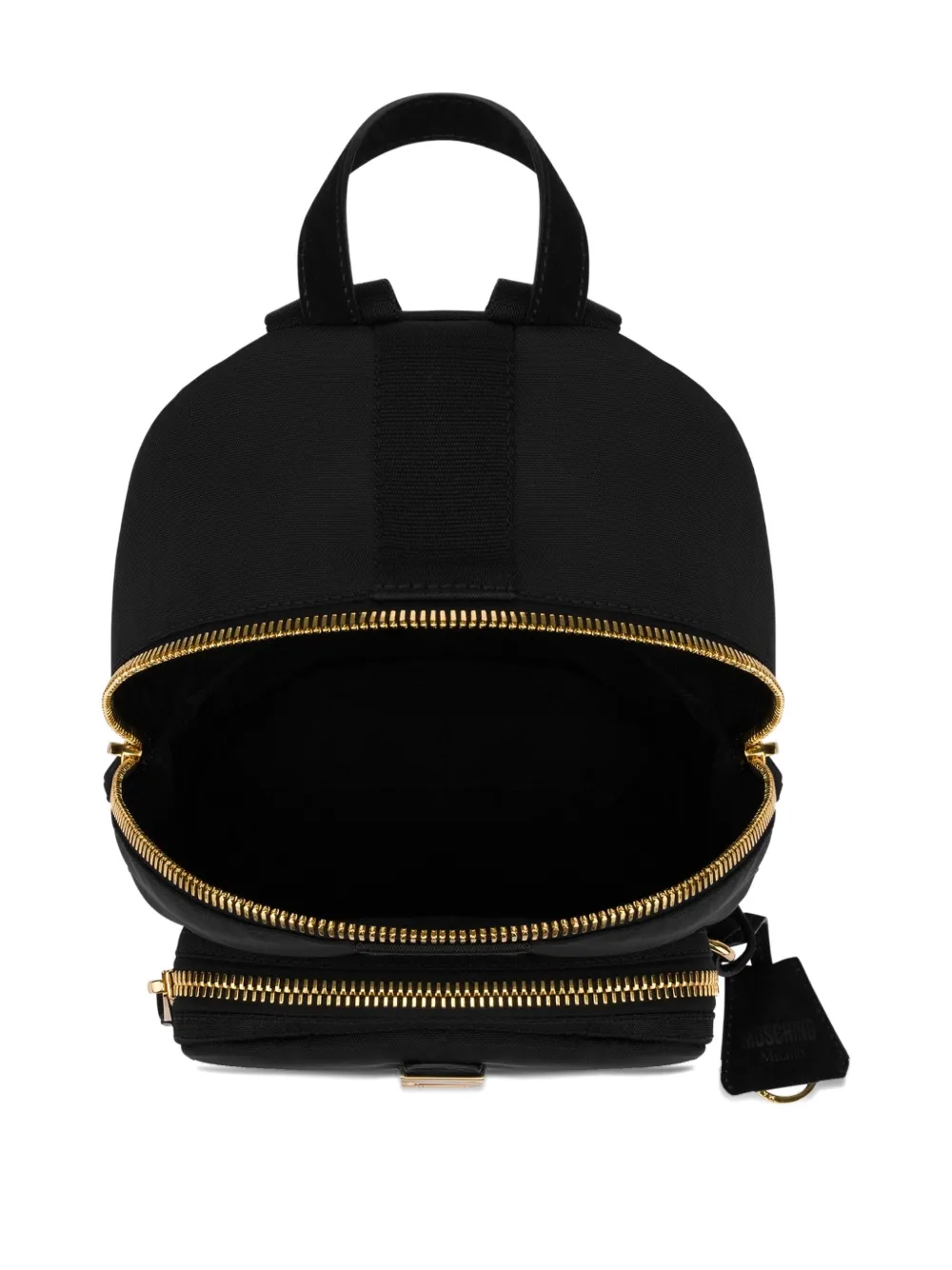 Moschino Rugzak met logoplakkaat Zwart
