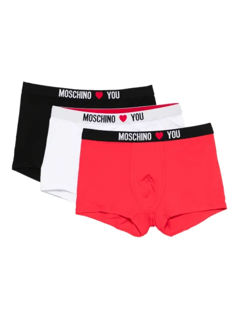 Moschino logo-waistband boxers (pack of three)