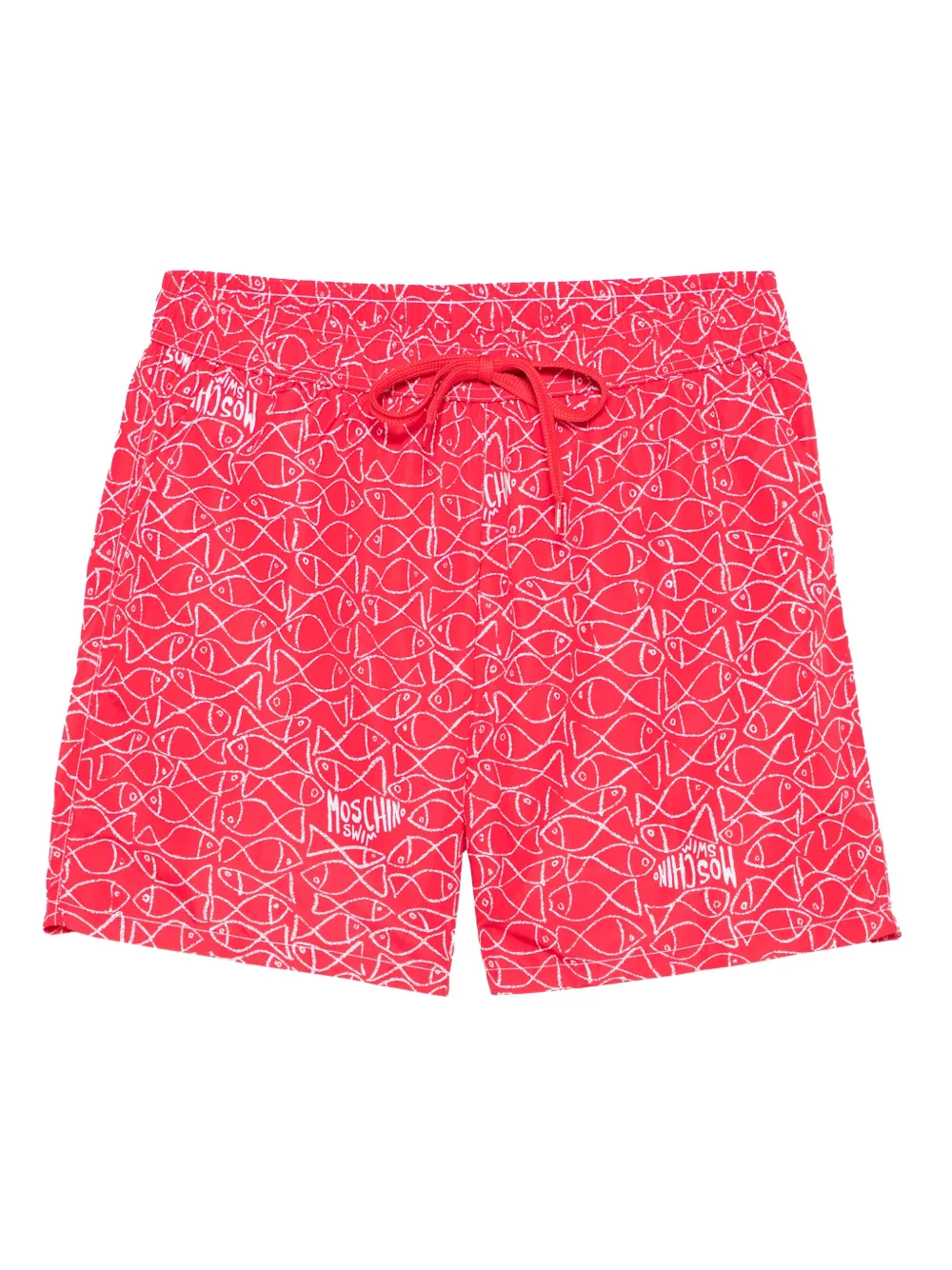 Moschino fish-print swim shorts | Red | Image 1