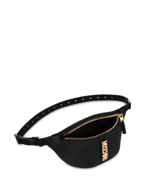 Moschino Gürteltasche Mit Logo-Schild Schwarz FARFETCH DE