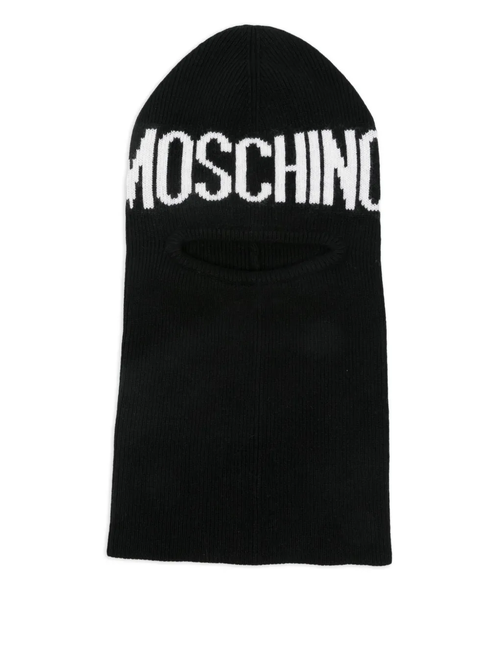 Moschino logo-knitted balaclava | Black | Image 1