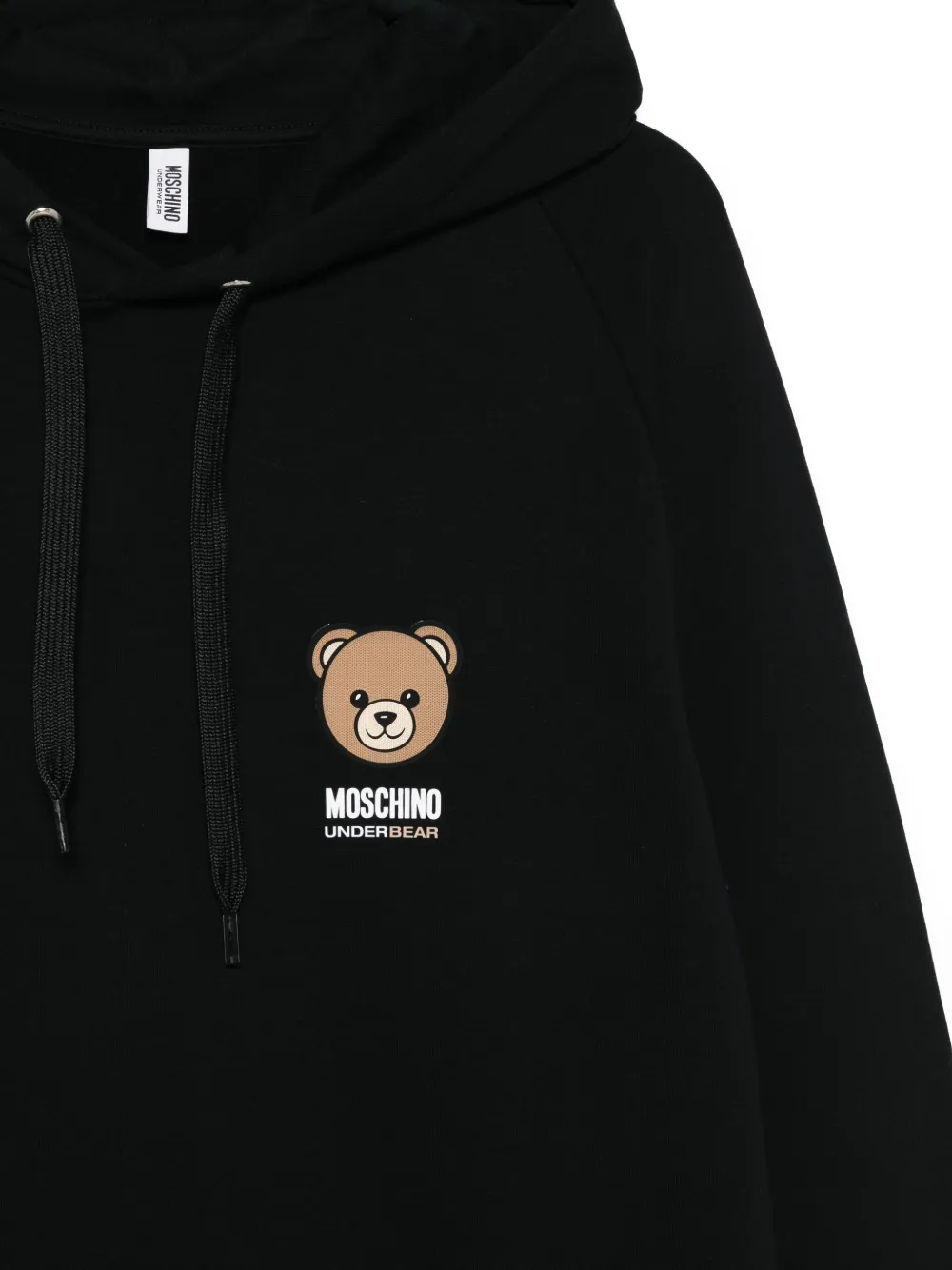 Moschino Hoodie met logoprint Zwart