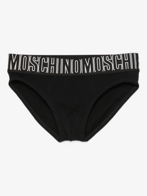 Moschino slip à taille logo
