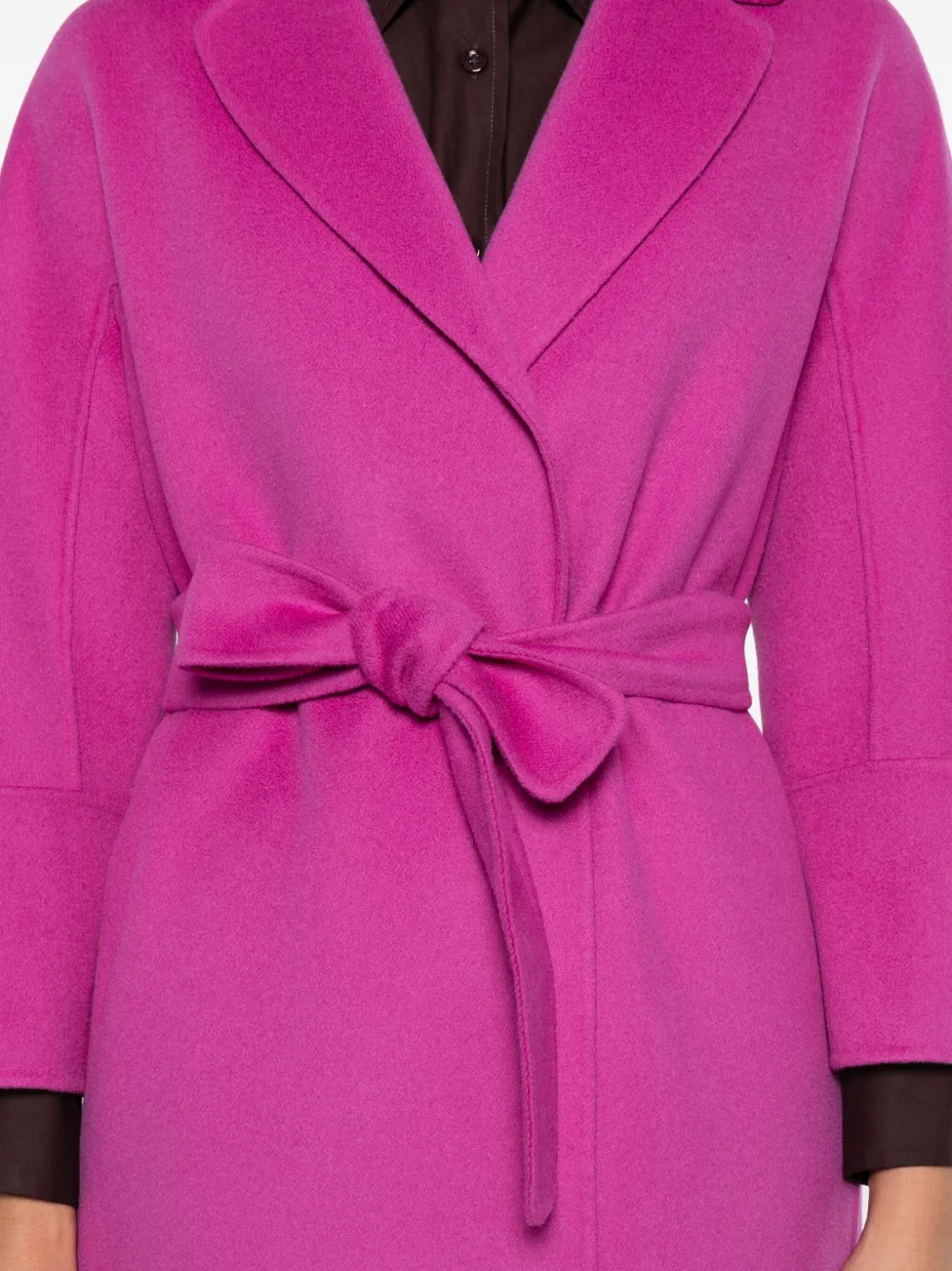 'S Max Mara Arona jas met ceintuur Roze