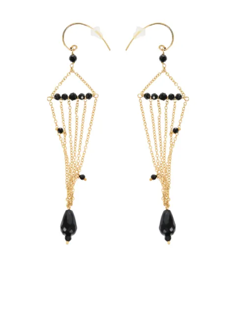 Niani stone-detail chain earrings