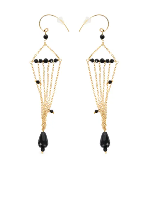 Niani stone-detail chain earrings