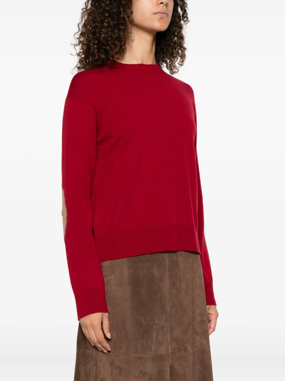 'S Max Mara Wollen trui met ronde hals Rood