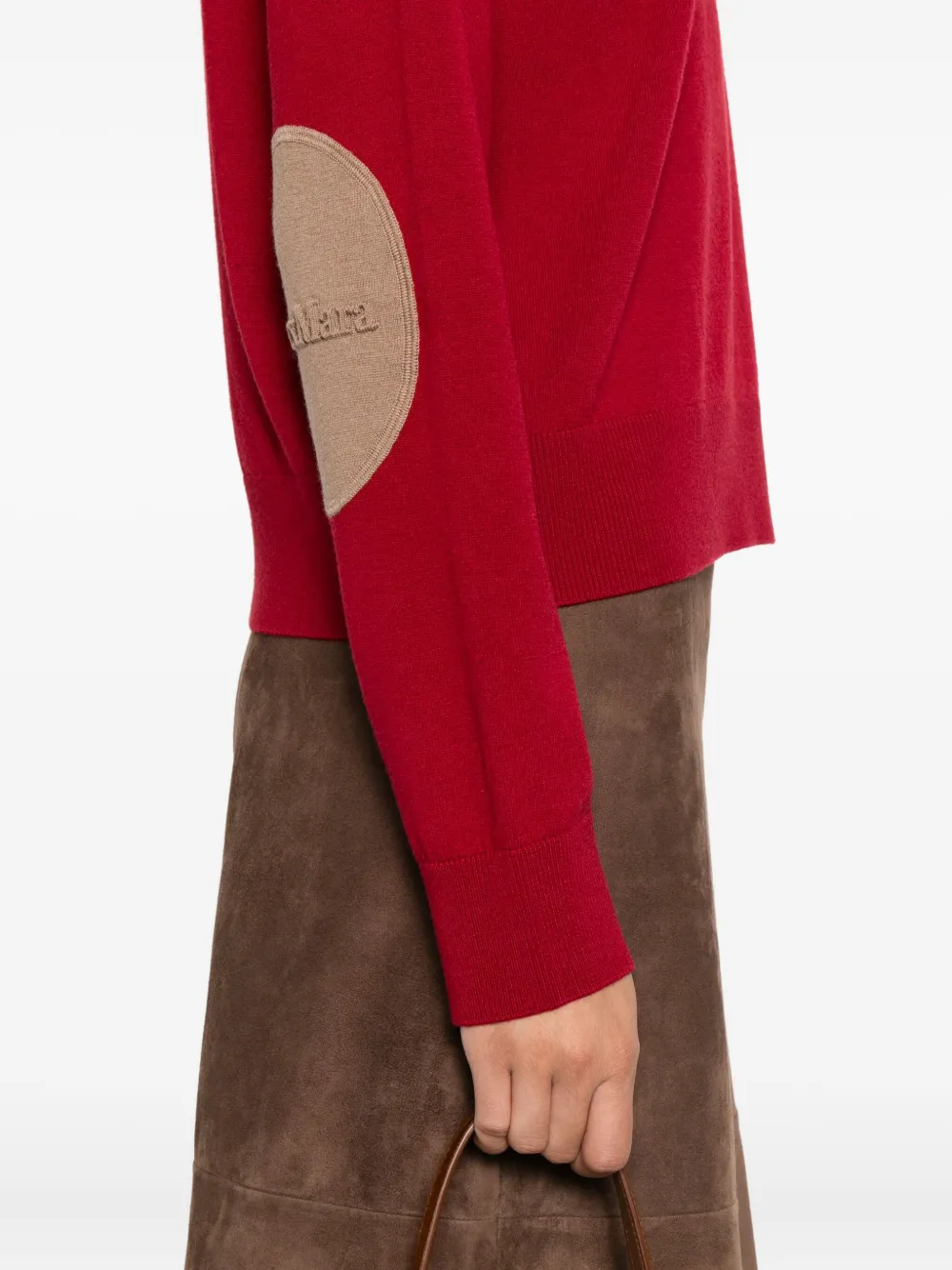 'S Max Mara Wollen trui met ronde hals Rood