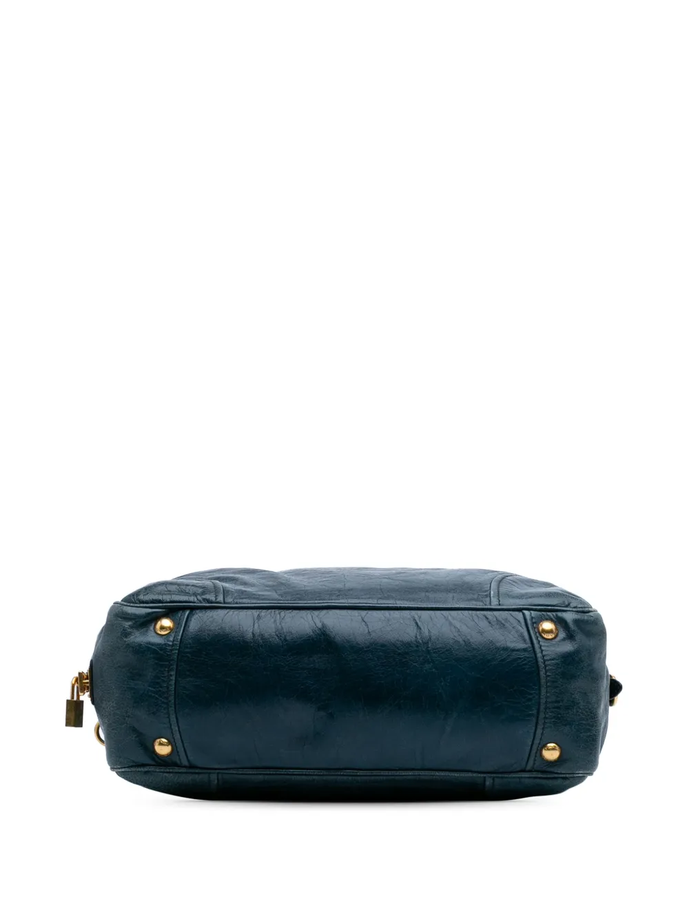 Pre-owned Prada 2010-2024 Vitello Shine Satchel