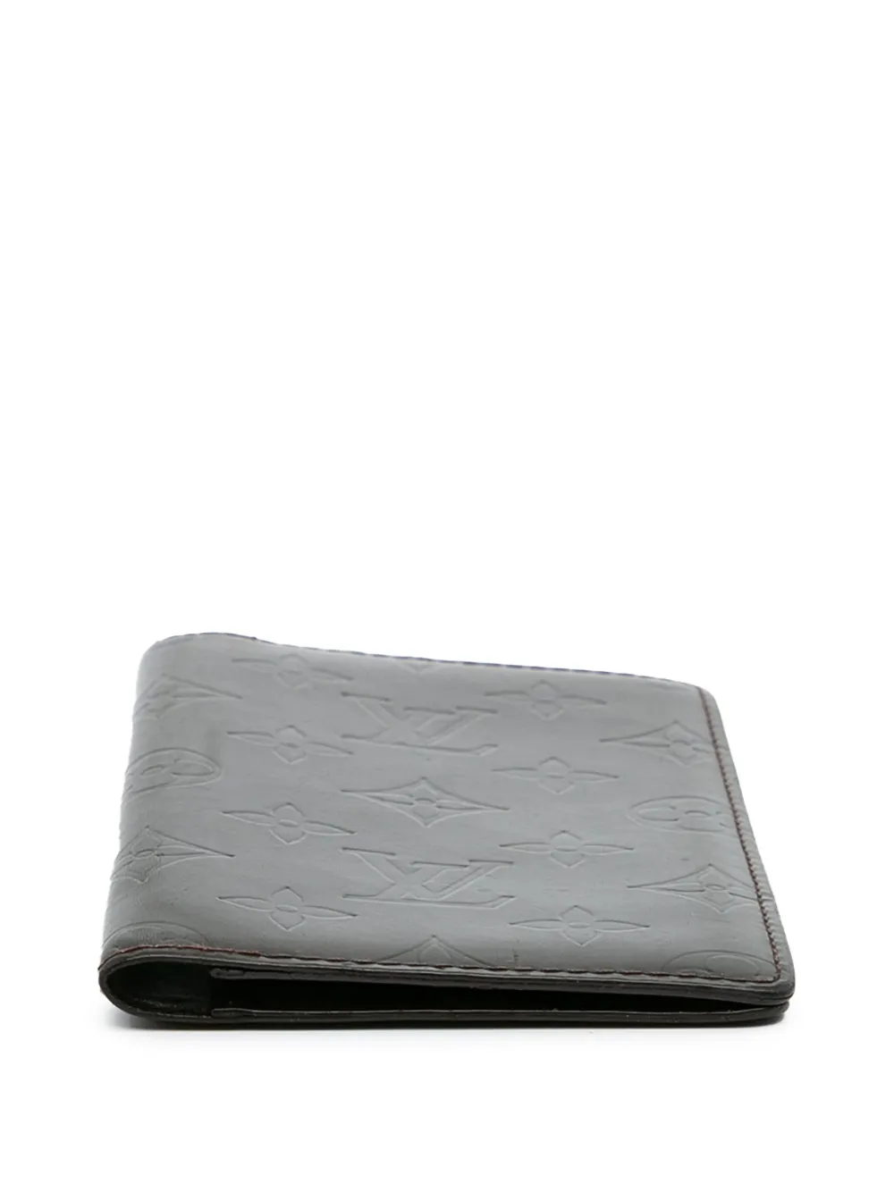 Pre-owned Louis Vuitton 2004 Monogram Mat Brazza Bifold Wallet Long Wallets