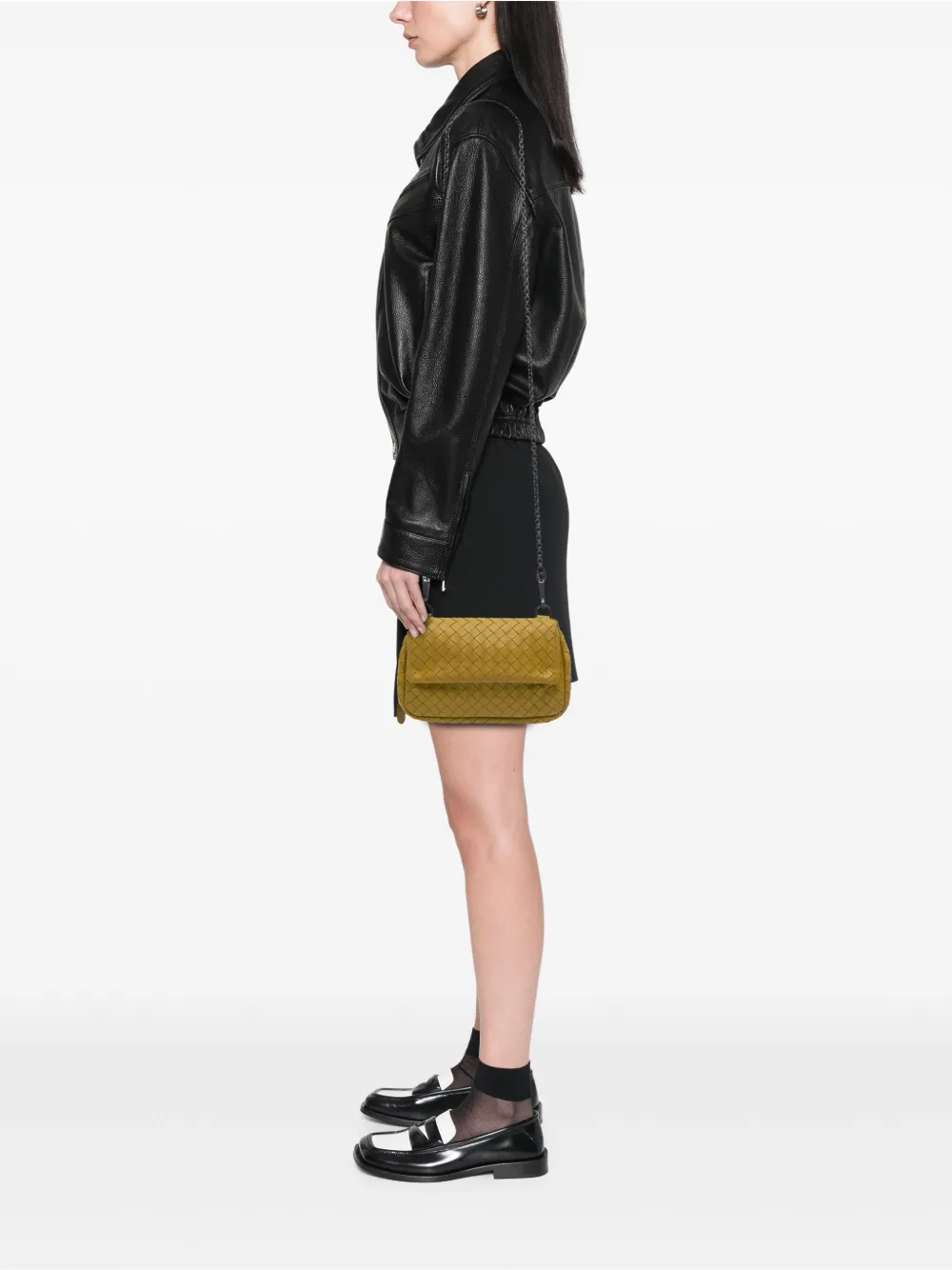Bottega Veneta Pre-Owned 2012-2024 Mini Nappa Intrecciato Expandable Chain Flap crossbody bag | Pre-Owned | Image 2