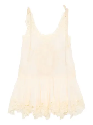 ZIMMERMANN Cascadian Lace Mini Dress | Neutrals | FARFETCH AE ZIMMERMANN Cascadian Lace Mini Dress | Neutrals | FARFETCH AE