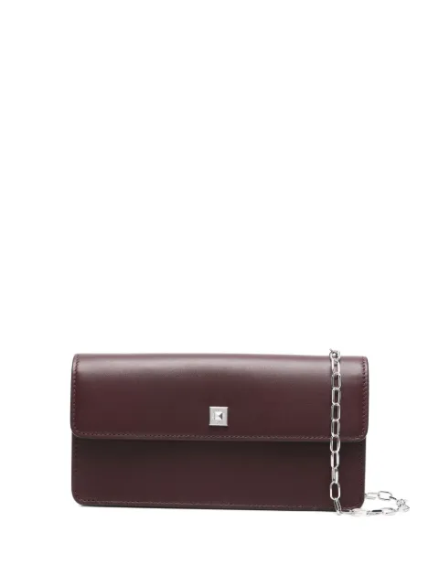Max Mara Busta leather clutch