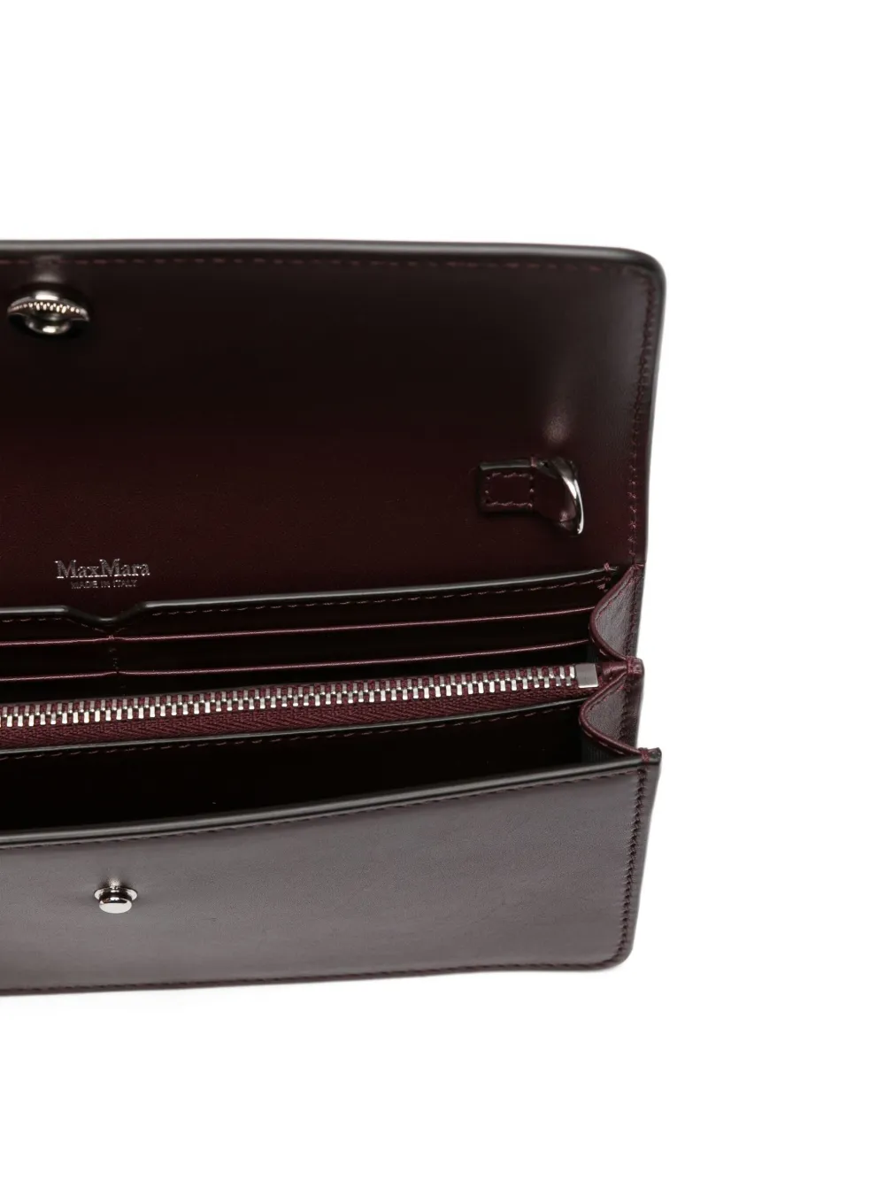 Max Mara Busta leren clutch Rood