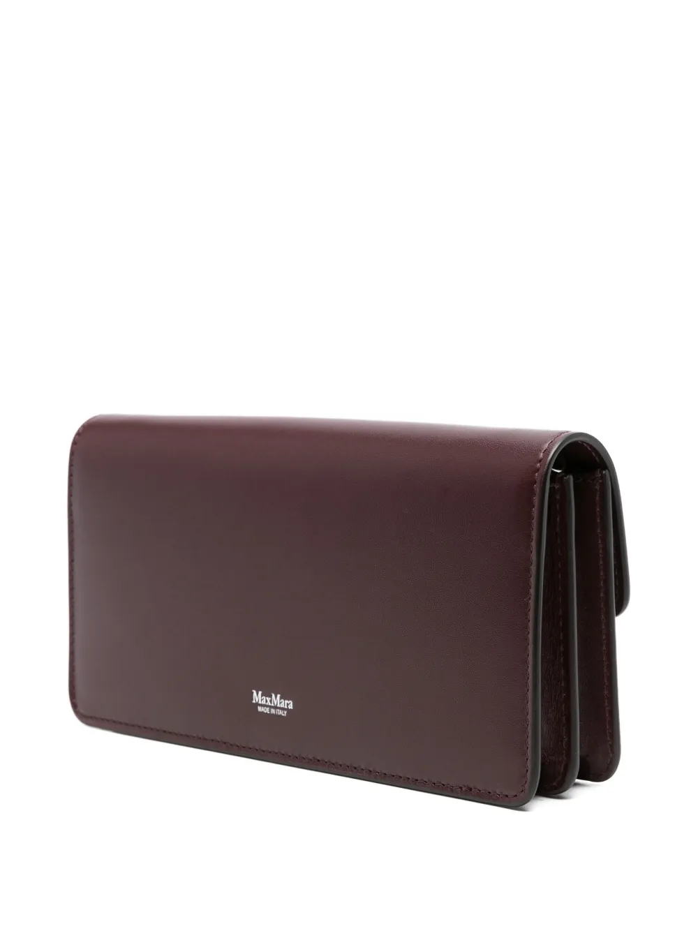 Max Mara Busta leren clutch Rood